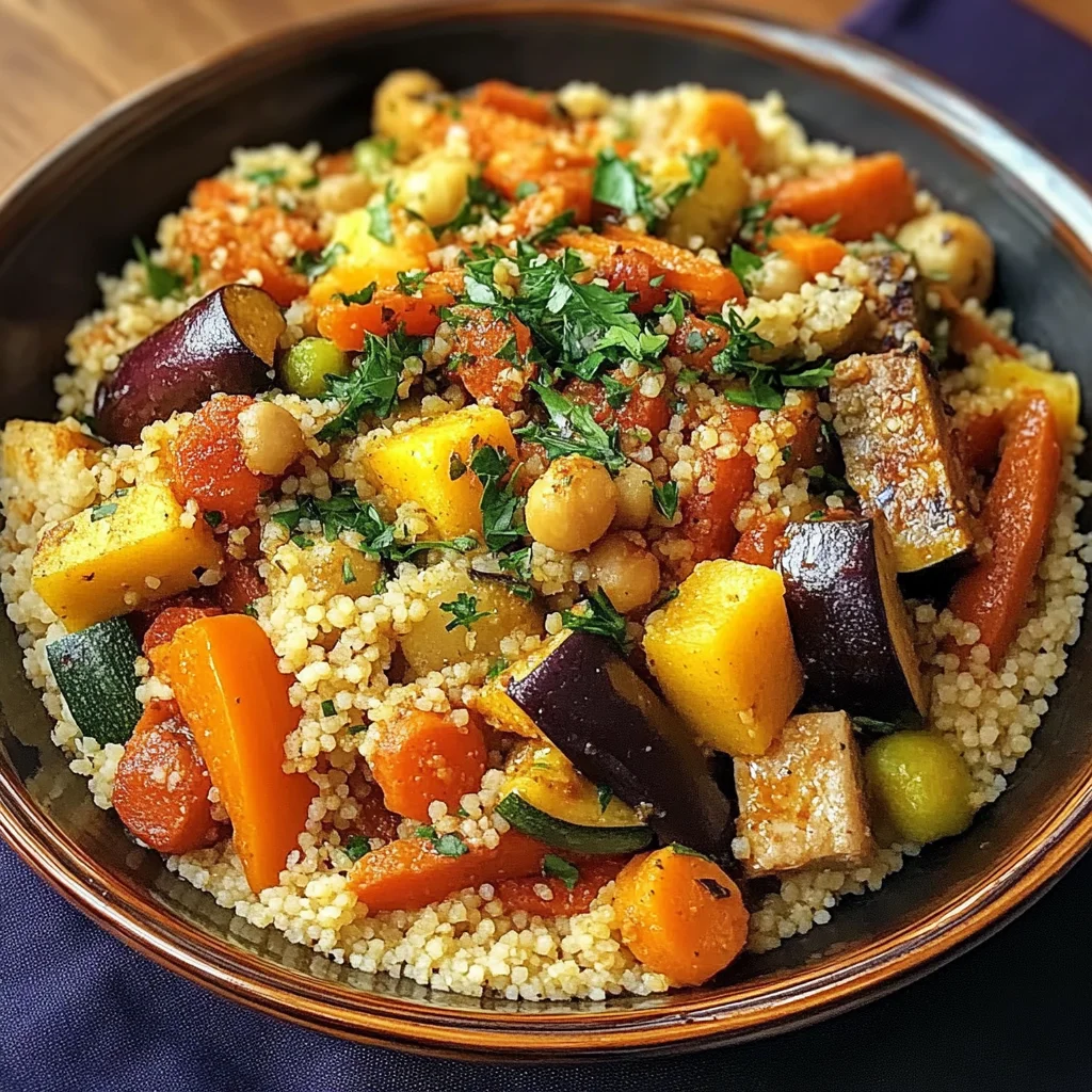 Couscous Marocain aux 7 Légumes