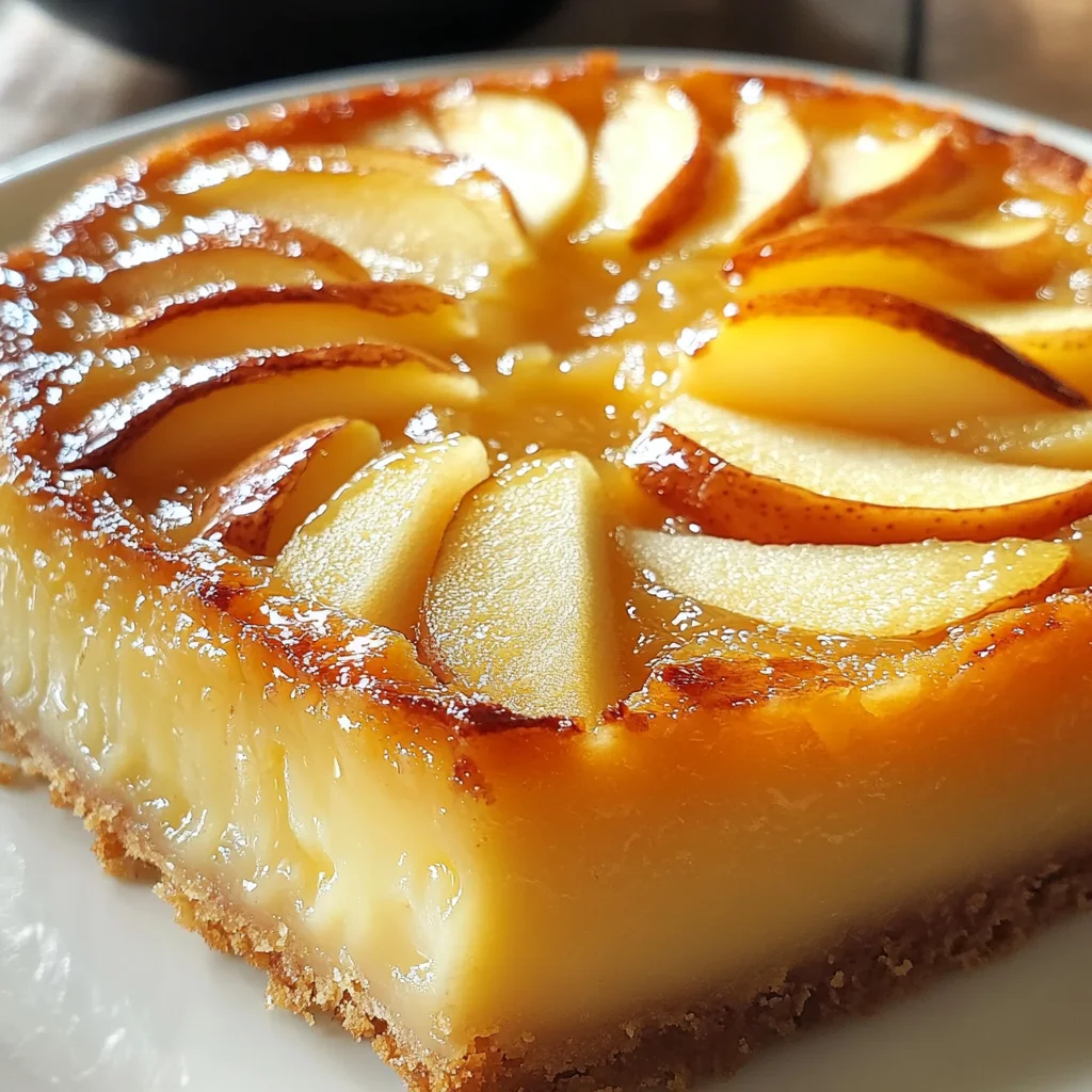 Gâteau flan aux pommes