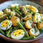 Salade de pommes de terre et haricots verts