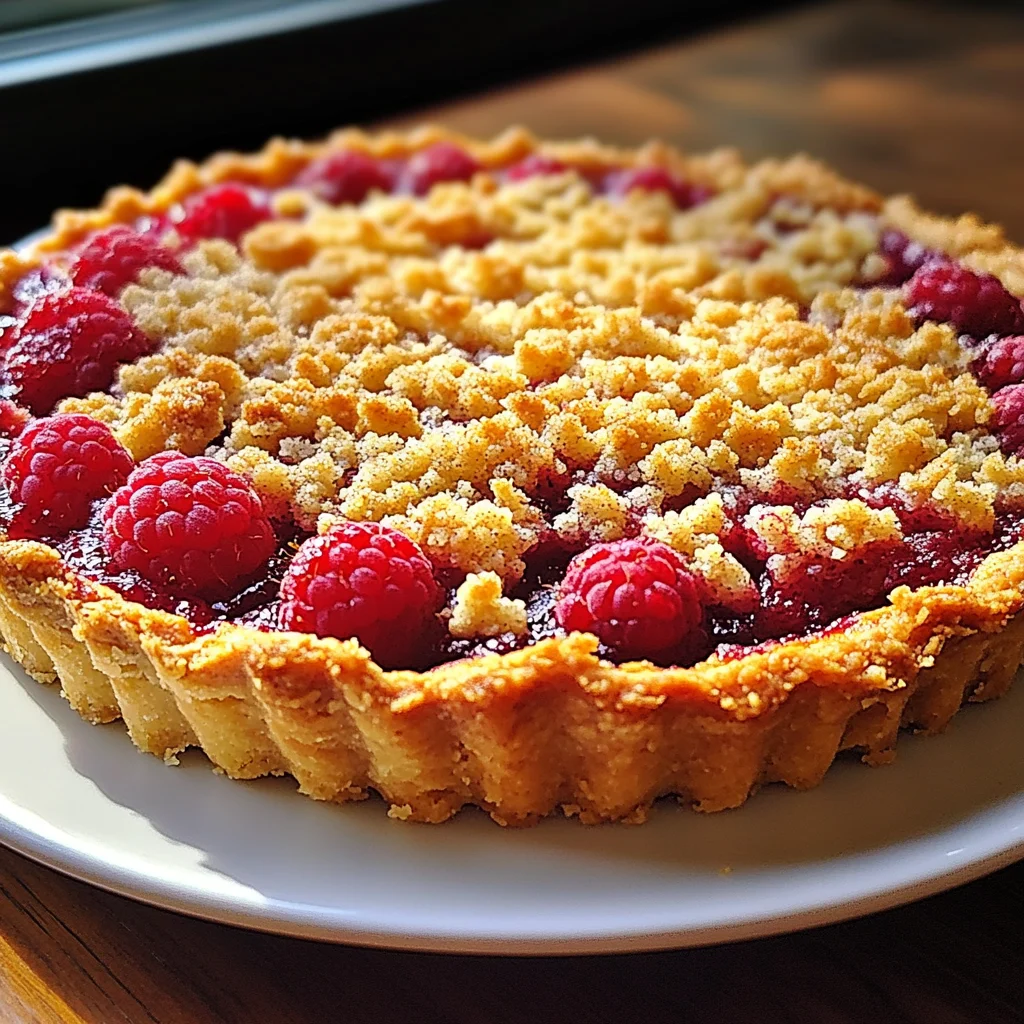 Tarte Crumble aux Framboises