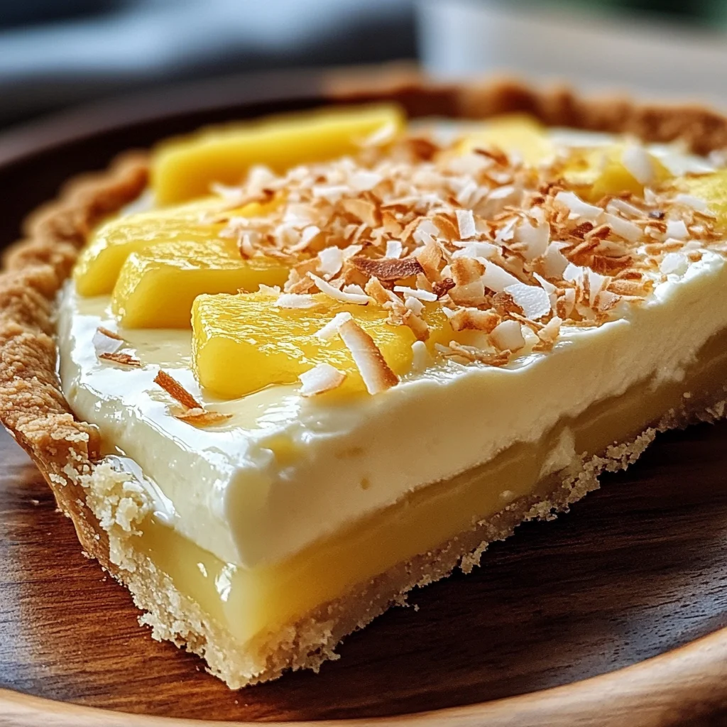 Tarte Paradisiaque à la Crème Coco