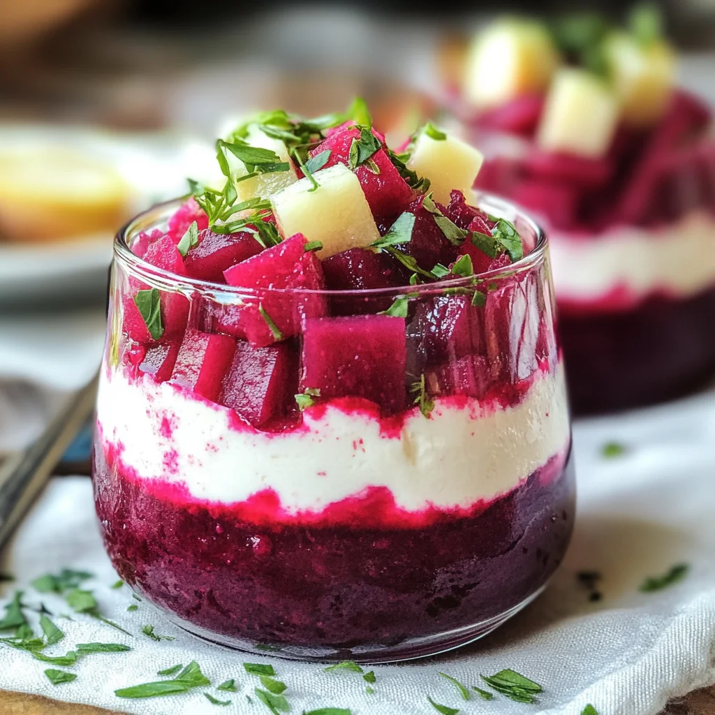 verrine betterave fromage frais