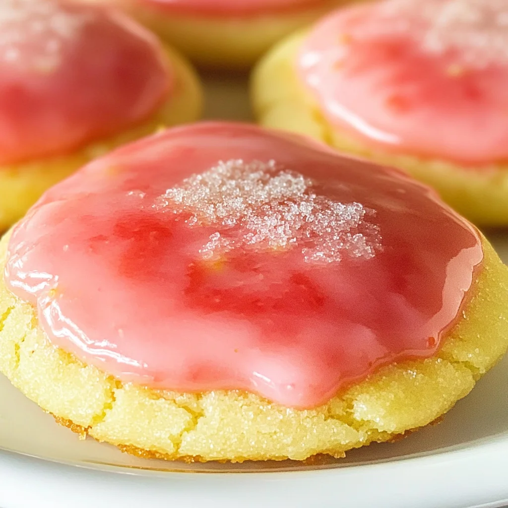 Biscuits Fondants à la Fraise et au Citron