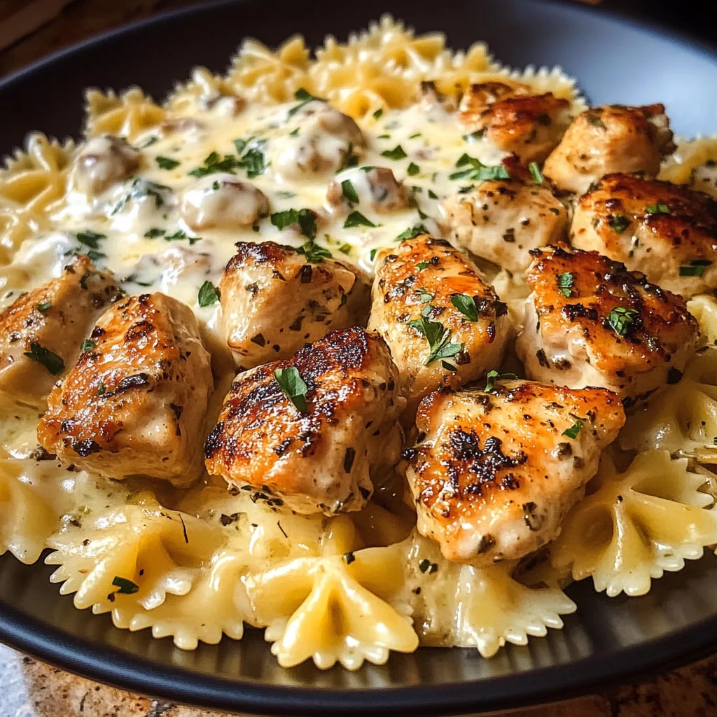 Bouchées de Poulet Crémeux aux Herbes