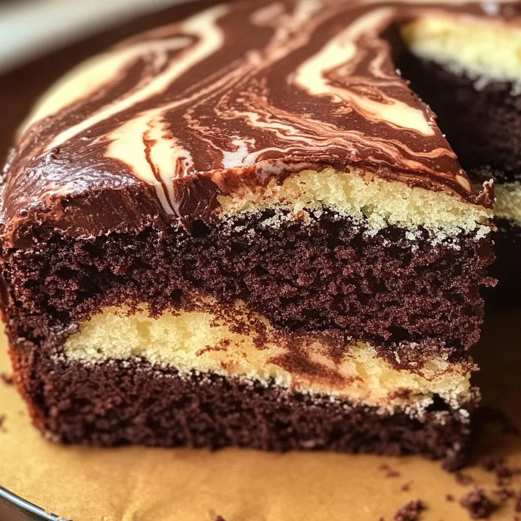 Cake Marbré Ultra Moelleux au Chocolat