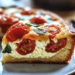 Cake moelleux tomate & mozzarella