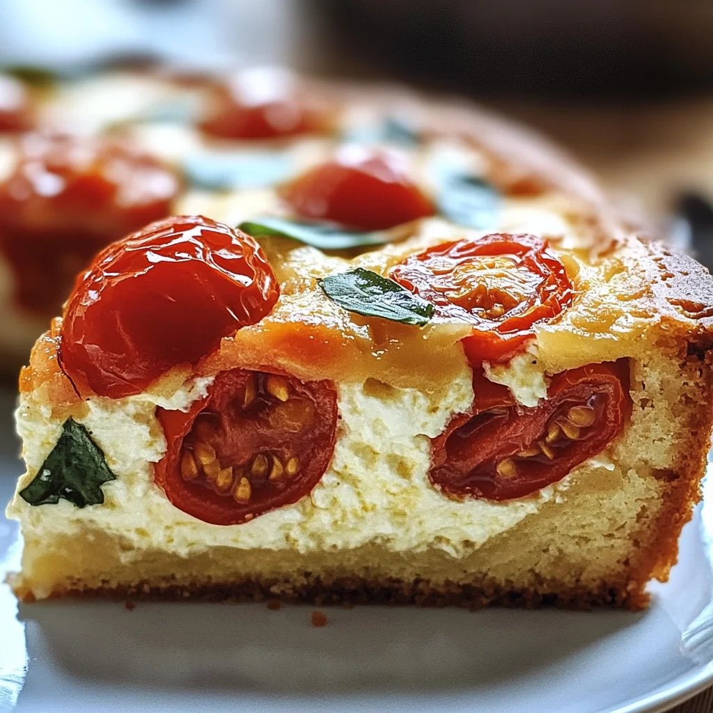 Cake moelleux tomate & mozzarella