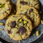 Cookies pistache et pépites de chocolat noir