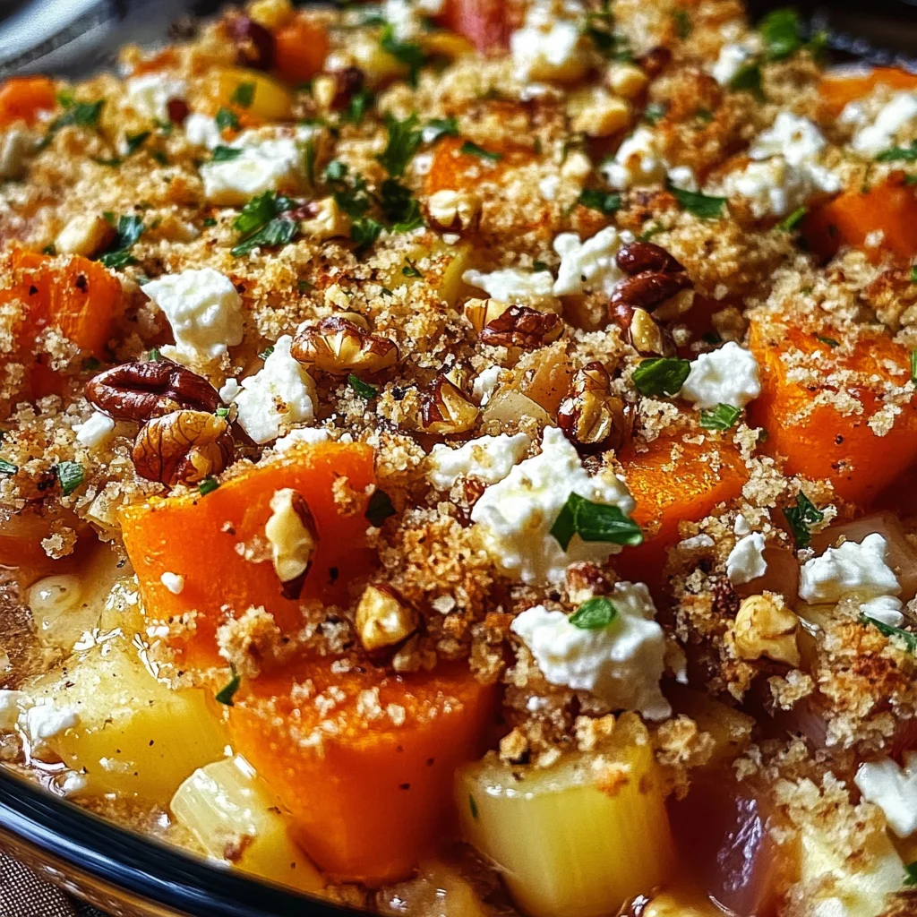 Crumble Salé aux Légumes d'Hiver, Feta et Noix : Une Recette Incroyable Pour Vos Repas d'Hiver