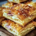 Feuilletés Croustillants au jambon de poulet et Fromage