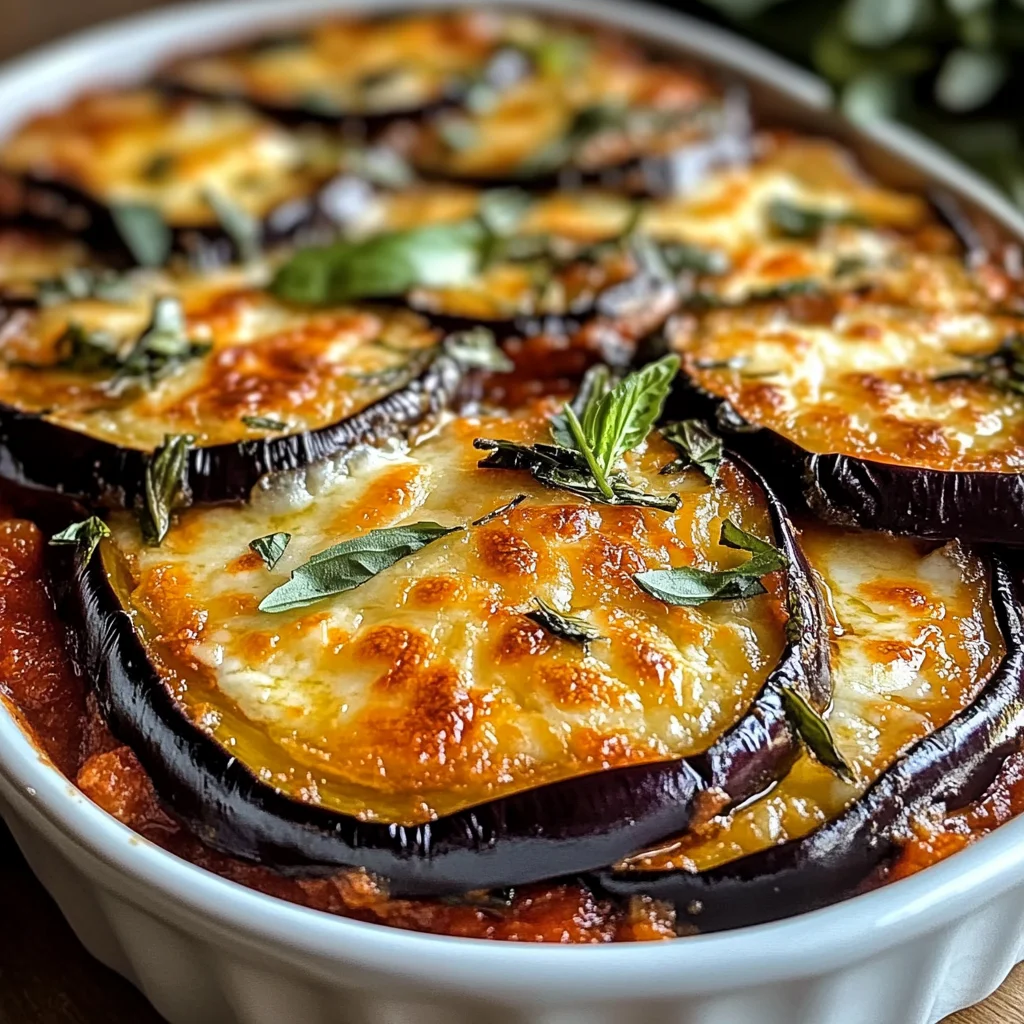 Gratin d’aubergines savoureux