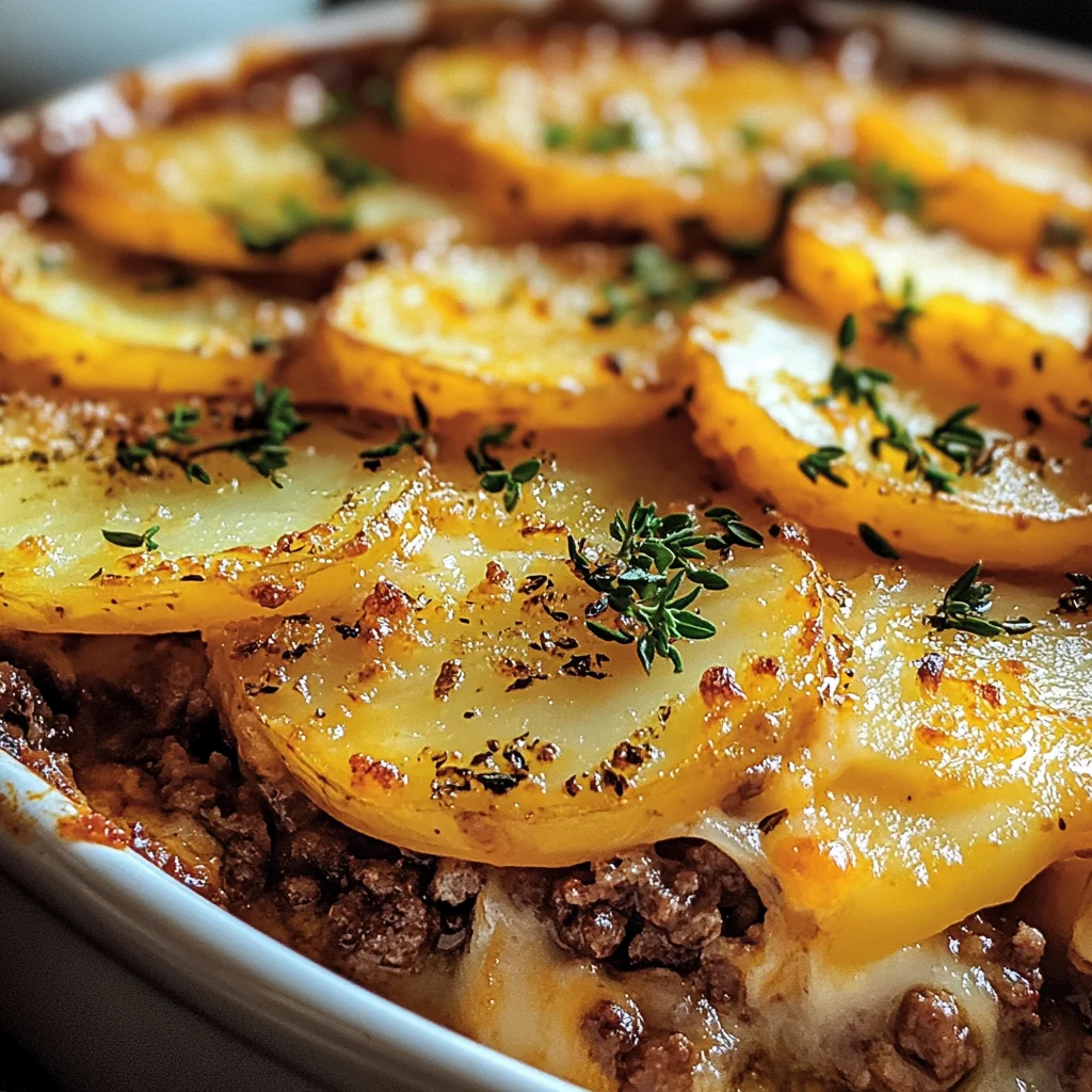 Gratin de Pommes de Terre et Bœuf Haché
