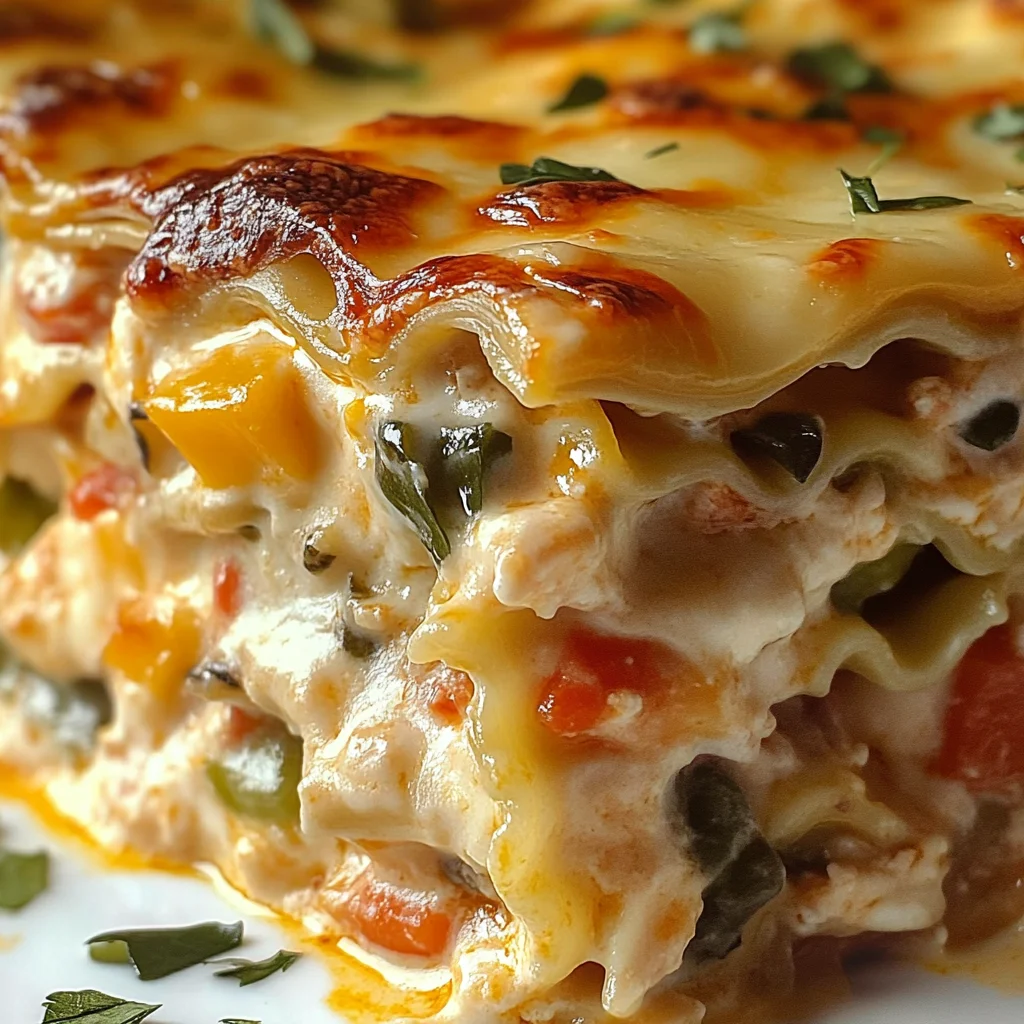 Lasagnes familiales aux légumes et poulet