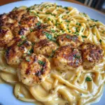 Linguine au Poulet Cajun Velveeta dans une Sauce Alfredo au Fromage à l'Ail