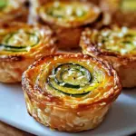 Minis flans de courgette et oignon