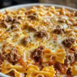 Pâtes Farfalle au Bœuf et au Fromage Fondant