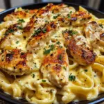 Pâtes au Poulet à l'Ail et à la Mozzarella