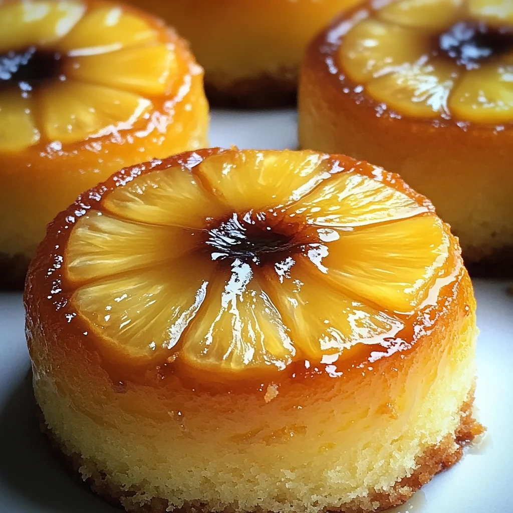 Petits Moelleux Renversés à l'Ananas & Mascarpone