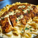 Poulet Cajun avec Fettuccine Alfredo Crémeux au Cajun