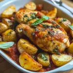 Poulet à l’italienne et pommes de terre : Un Incroyable Festin Méditerranéen Réconfortant