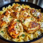 Poulet au Beurre à l'Ail avec Sauce Crémeuse à la Mozzarella