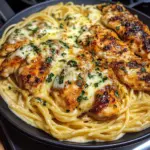 Poulet aux Herbes et Fromage dans une Sauce Alfredo Veloutée