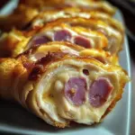 Roulé apéritif au jambon de poulet et fromage
