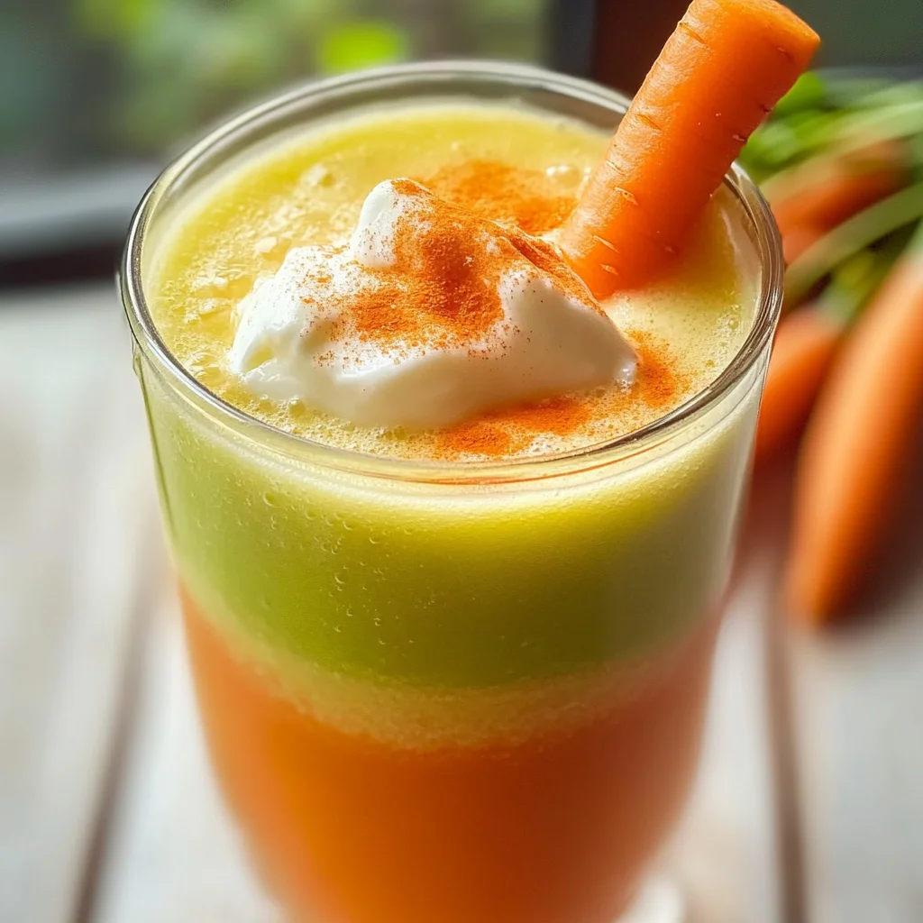 Smoothie détox pomme carotte
