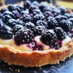 Tarte briochée aux mûres et à la crème d'amandes