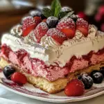 Tiramisu à la fraise avec biscuits roses de Reims