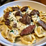 Tortellini au Steak et Sauce Crémeuse au Provolone