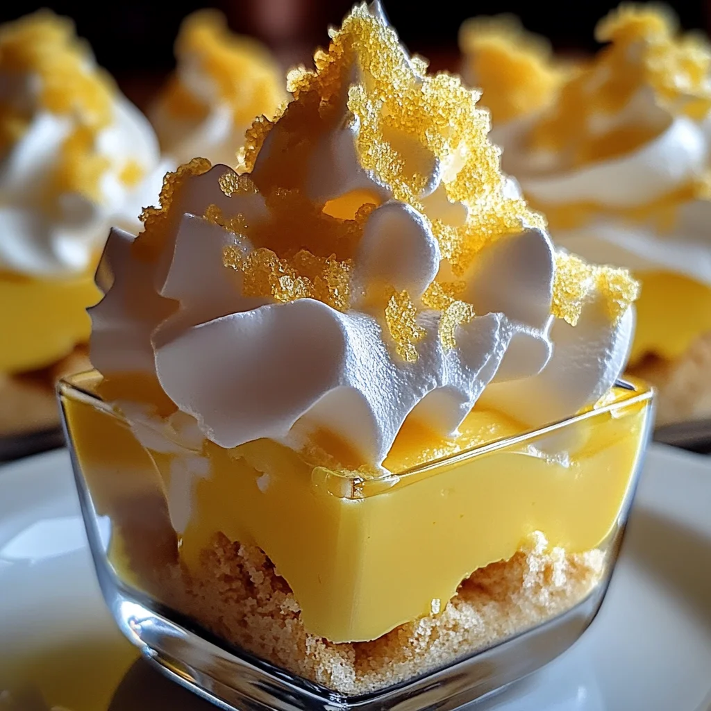 Verrines Citron & Meringue Croquante