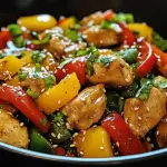 Wok de Poulet aux Poivrons