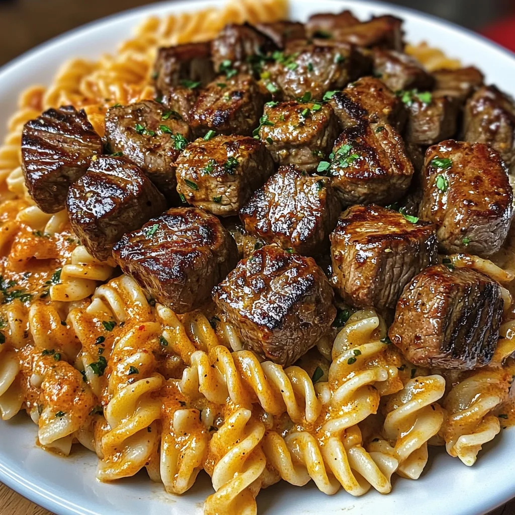 Bouchées de steak au beurre à l'ail épicé