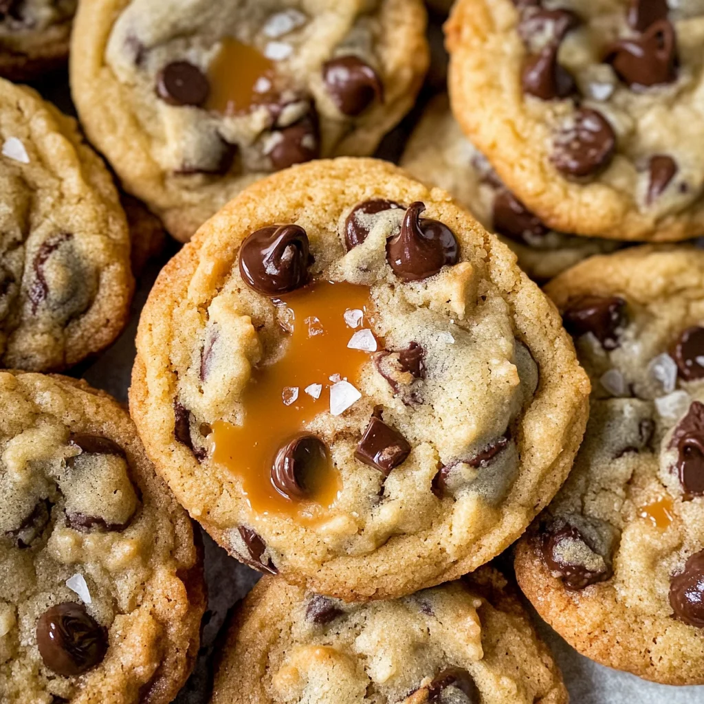 Délicieux Cookies au Beurre de Caramel et Pépites de Chocolat