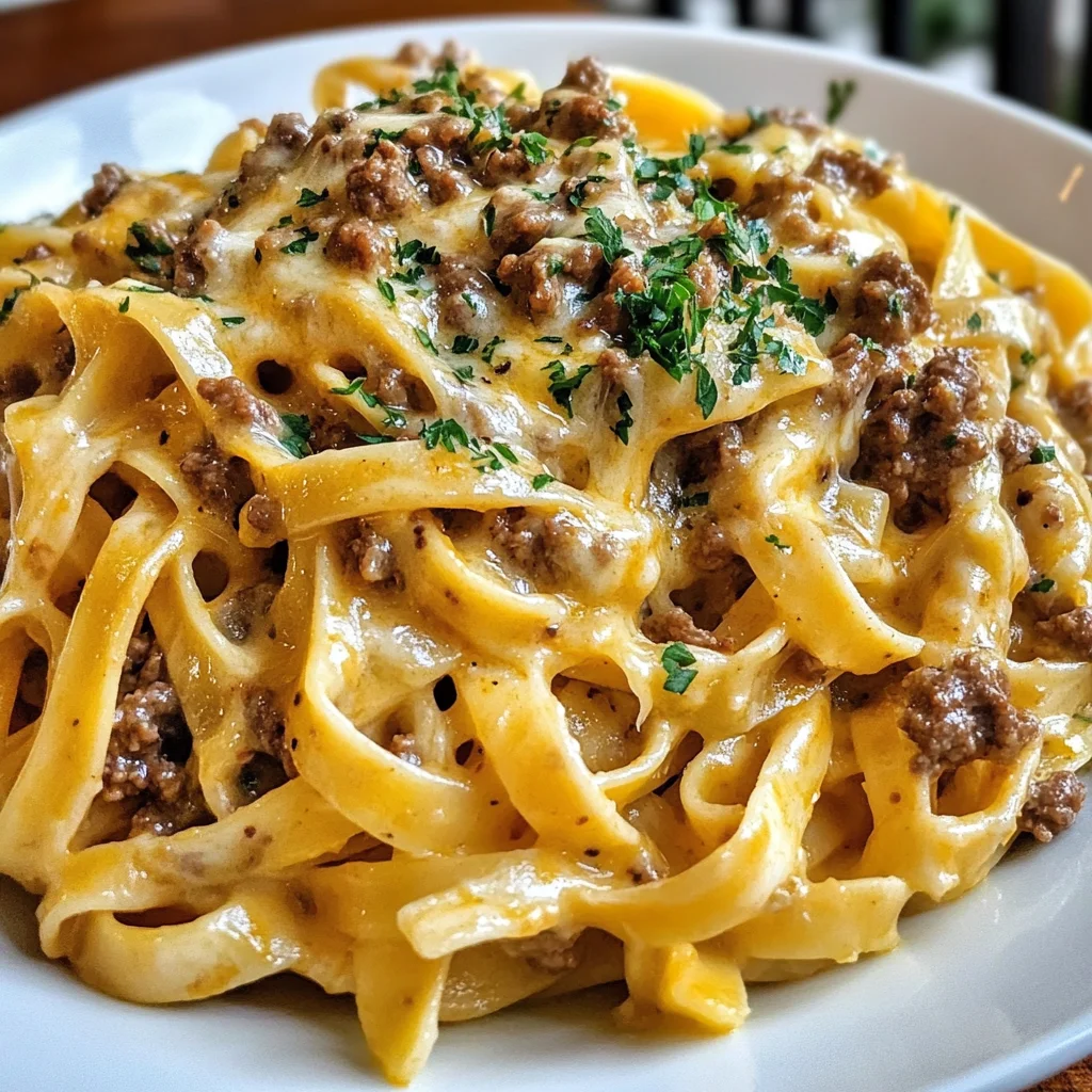 Fettuccine au Bœuf Cajun Fromage avec Crème Beurre à l'Ail Épicée