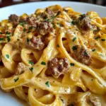 Fettuccine au Boeuf Crémeux Cajun