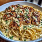 Linguine Crémeux au Poulet Cajun dans une Sauce Alfredo au Velveeta