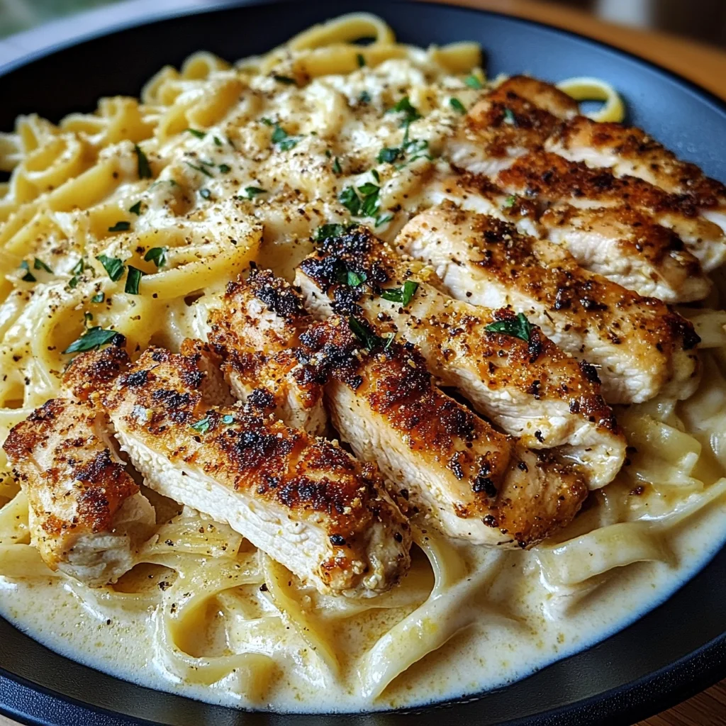 Linguine au Poulet Cajun Alfredo