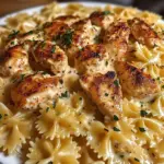 Pâtes au Poulet Cajun à la Crème d'Ail et Beurre