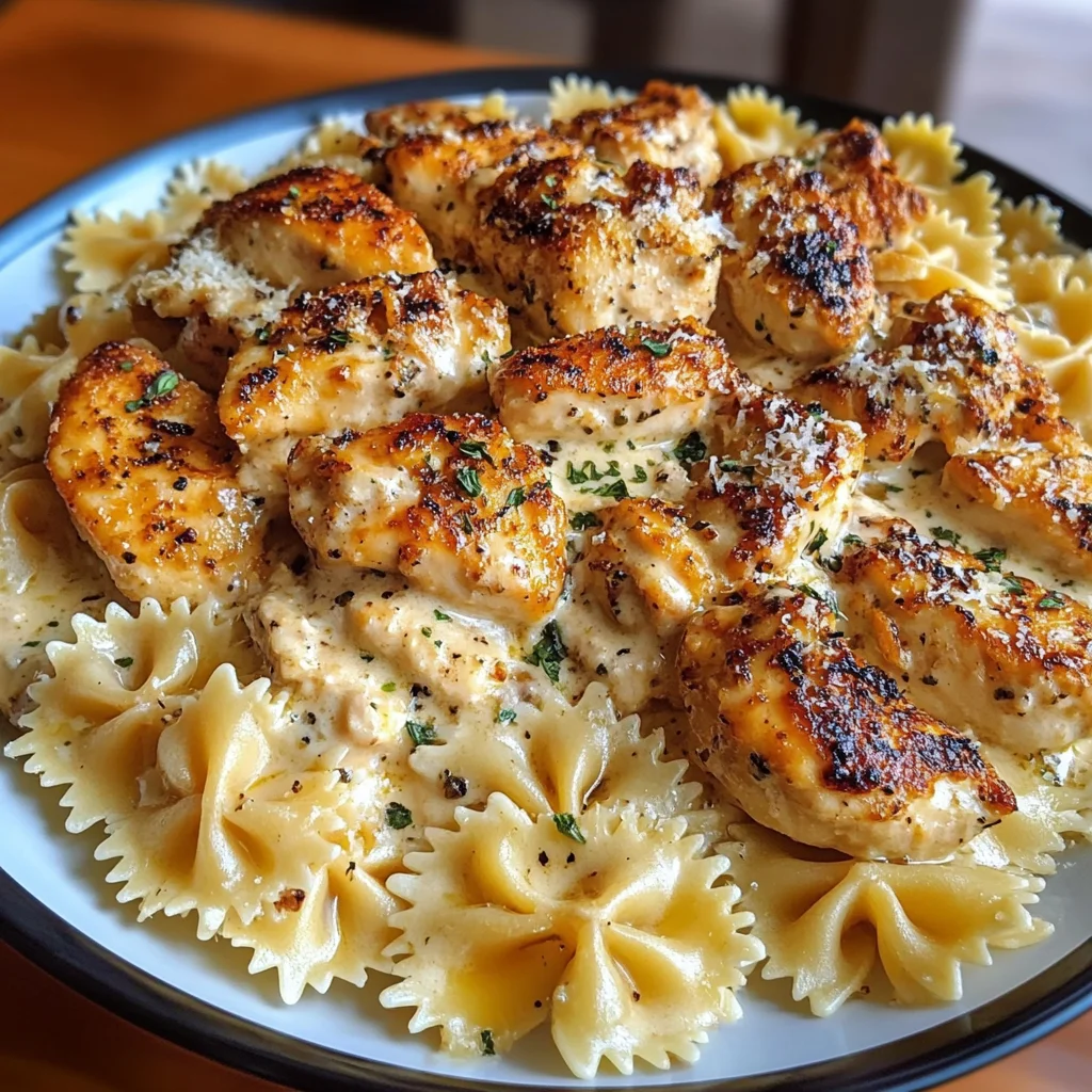 Pâtes au Poulet Crémeux Cajun