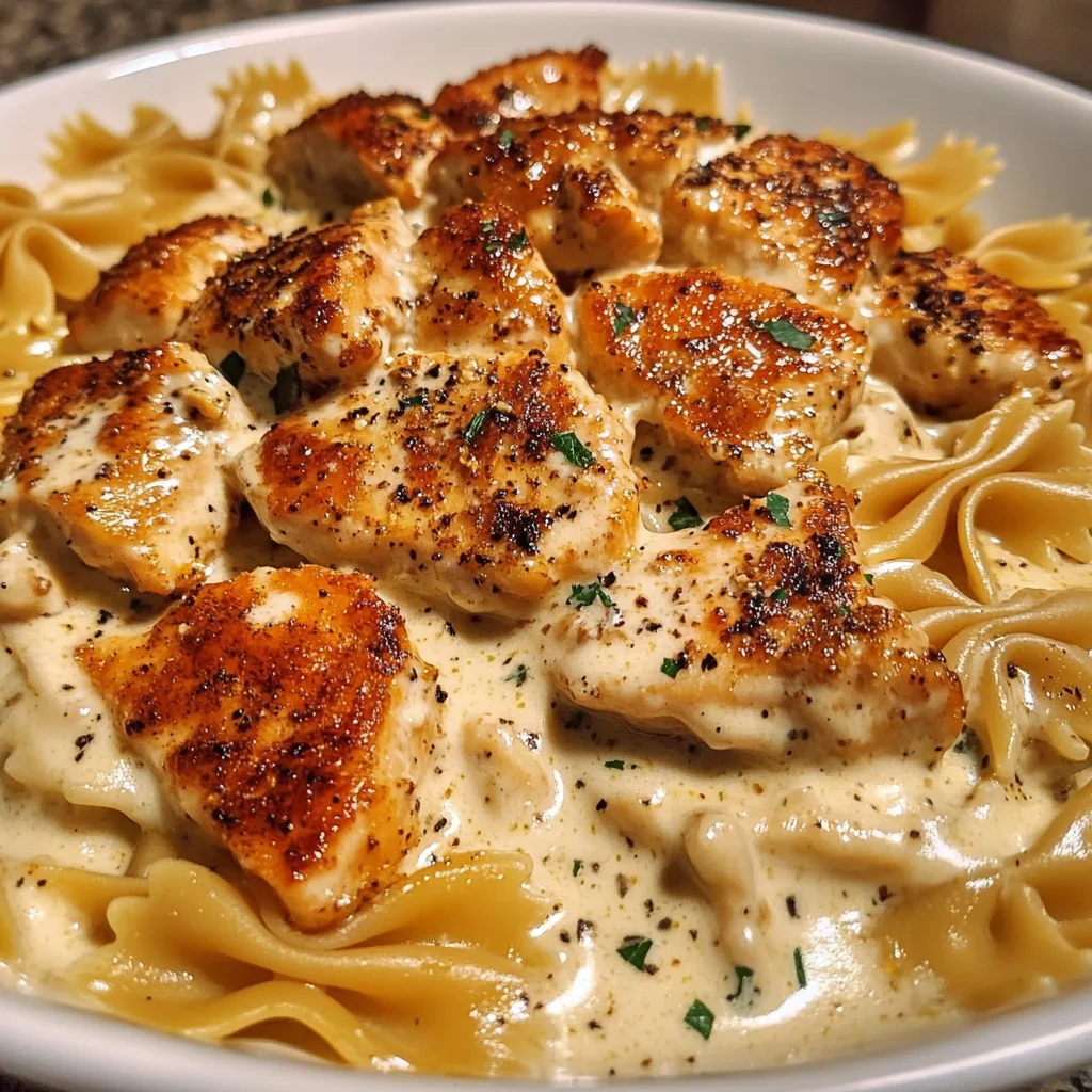 Pâtes au Poulet Crémeux à l'Ail Cajun