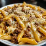 Penne au Bœuf Crémeux Velveeta à l'Ail et au Parmesan