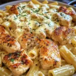 Poulet au Beurre à l'Ail avec Rigatoni et Parmesan