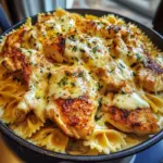 Poulet au Beurre à l'Ail et au Fromage avec Sauce Crémeuse à la Mozzarella