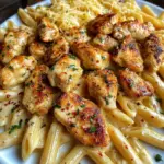 Poulet au Citron et à l'Ail avec Pâtes Crémeuses au Parmesan