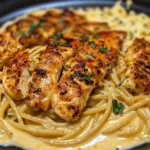 Spaghetti Cajun au Poulet dans une Sauce Alfredo aux Trois Fromages